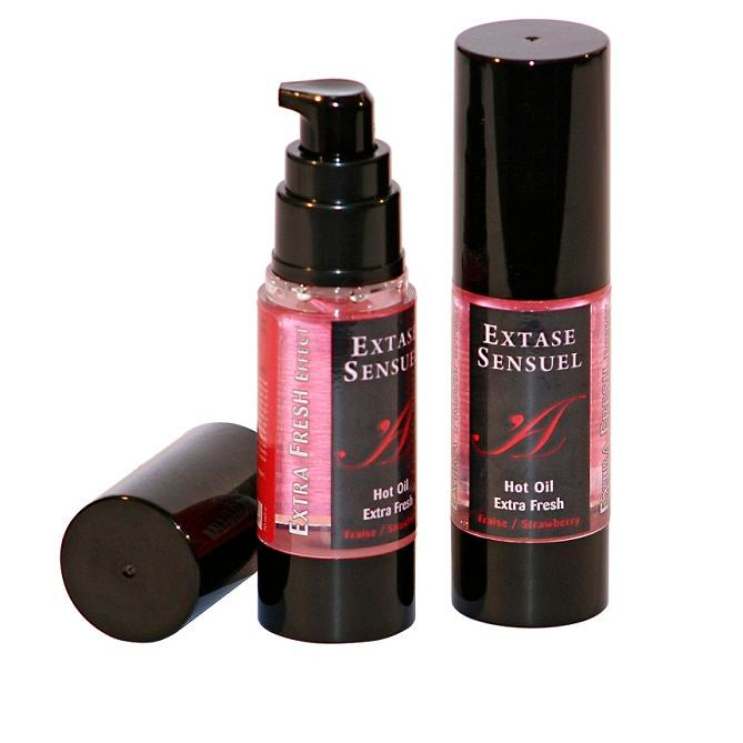 EXTASE SENSUALE - HUILE DE MASSAGE À L'EFFET FRAÎCHEUR FRAISE 30 ML
