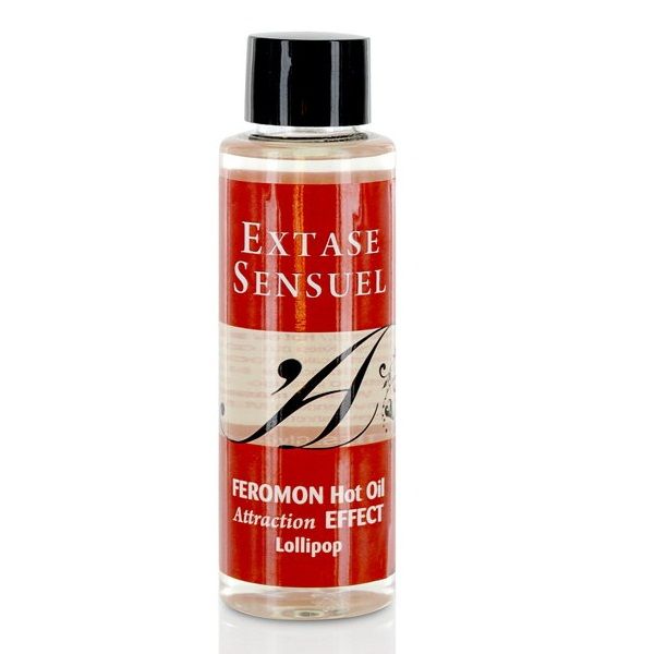 EXTASE SENSUAL - HUILE DE MASSAGE EFFET CHAUFFANT ET PHÉROMONES PIRULET 100 ML
