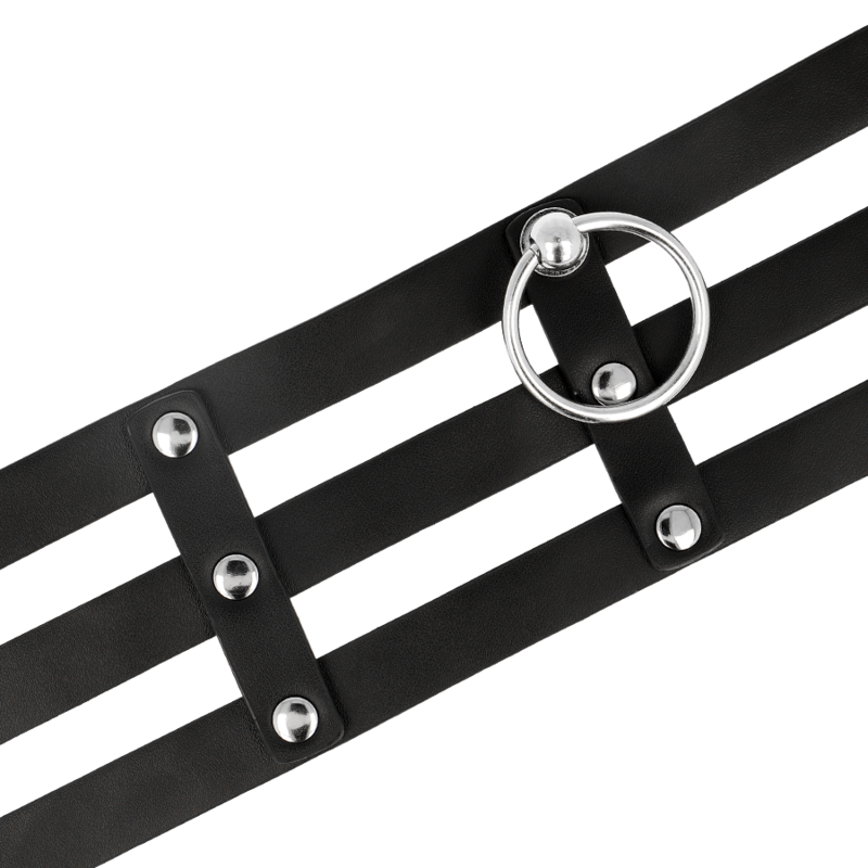 COQUETTE CHIC DESIRE - COLLIER EN CUIR VÉGÉTALIEN STYLE FÉTICHE