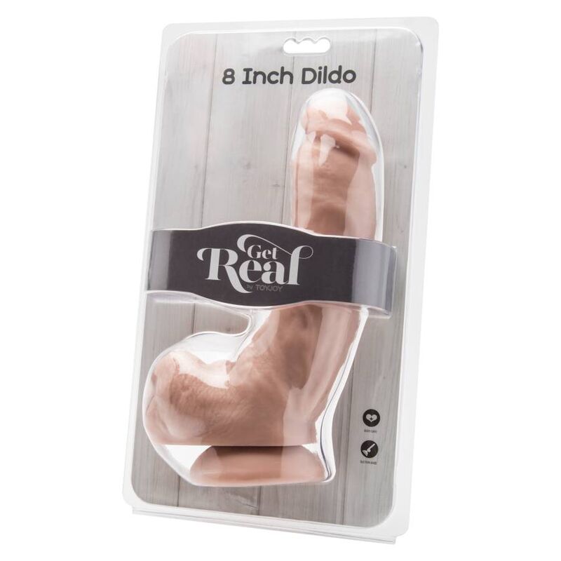 GET REAL - DILDO 20,5 CM AVEC PRÉPUCE