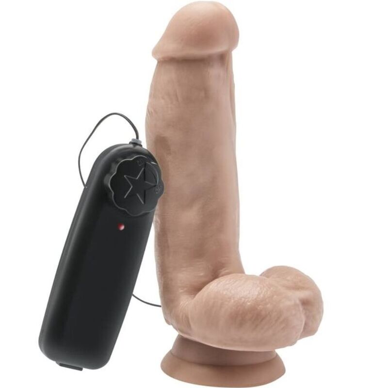 GET REAL - DILDO 12 CM AVEC BILLES VIBRATEUR COULEUR CHAIR