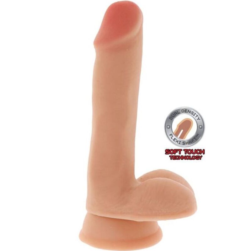 GET REAL - GODEMICHET DOUBLE DENSITÉ 17 CM PEAU DE COUILLE