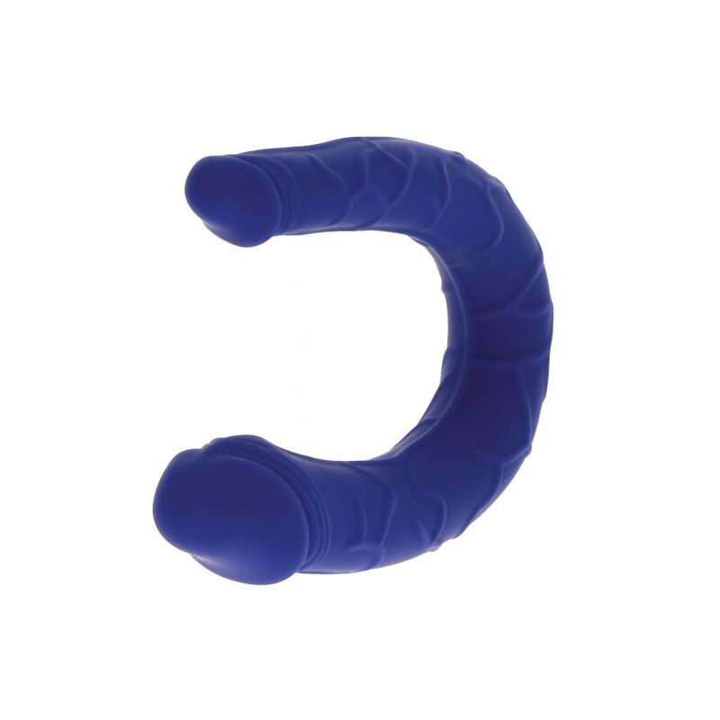 GET REAL - MINI DOUBLE-DONG RÉALISTE BLEU