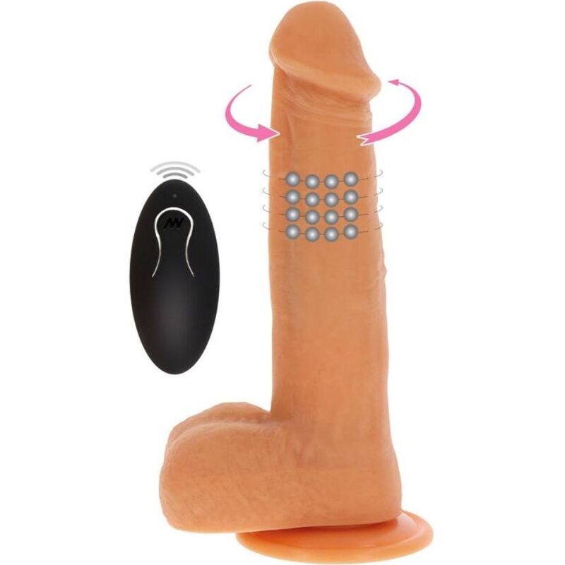GET REAL - PERLES TOURNANTES QUI FONT VIBRER LA PEAU DE DILDO