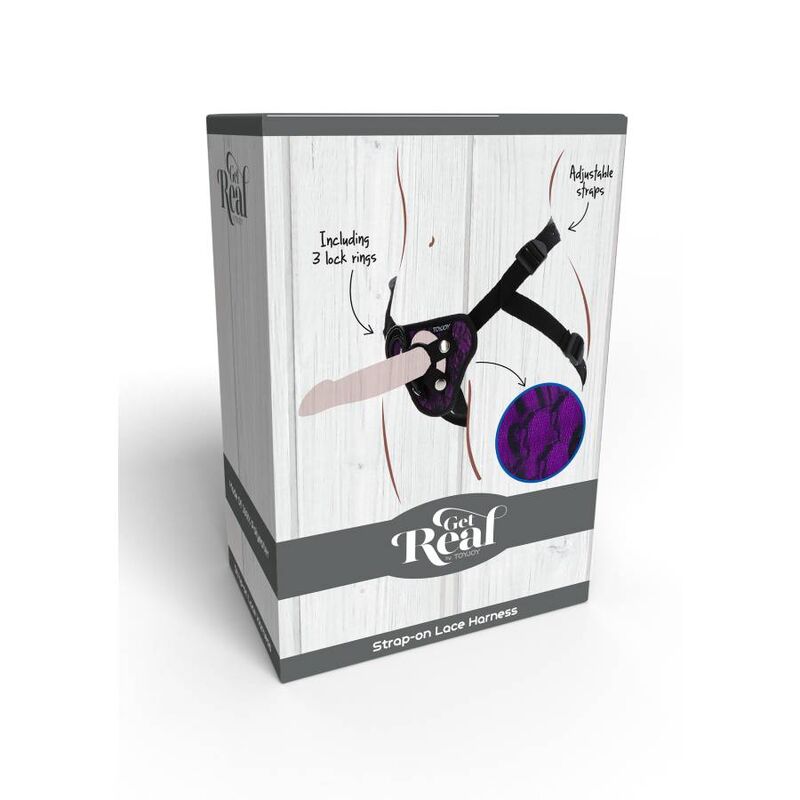 GET REAL - HARNAIS AVEC GODEMICHET LILAS