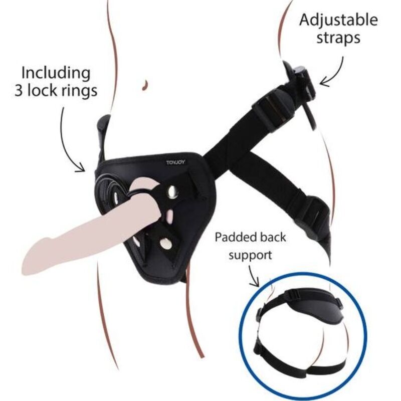 GET REAL - HARNAIS DE LUXE STRAP-ON NOIR