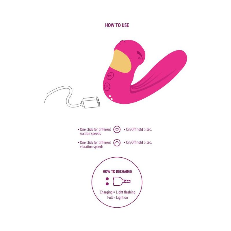 XOCOON - STIMULATEUR D'ONDES D'AMOUR CÉLESTE FUCHSIA