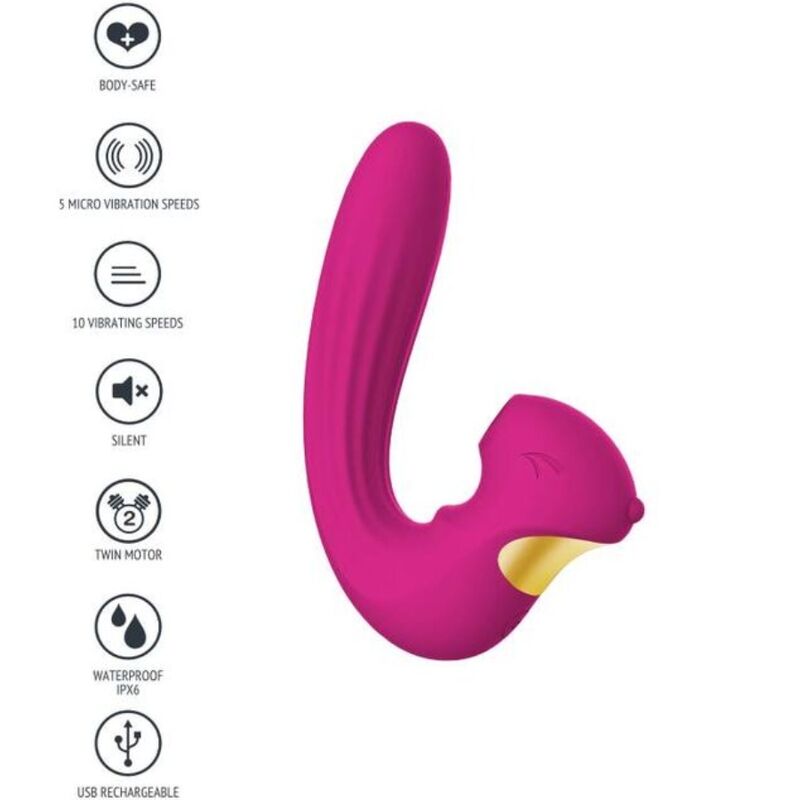 XOCOON - STIMULATEUR D'ONDES D'AMOUR CÉLESTE FUCHSIA