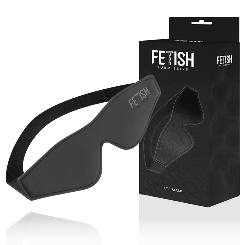 FETISH SOUMIS - MASQUE EN CUIR VÉGAN AVEC DOUBLURE EN NÉOPRÈNE