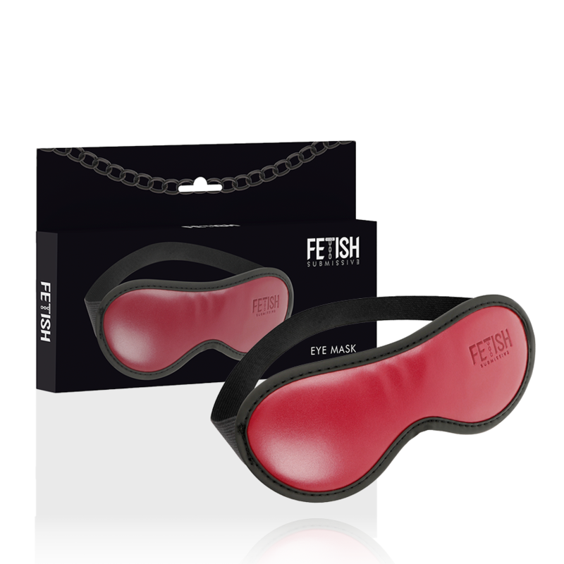 FETISH SOUMISSE DARK ROOM - MASQUE EN CUIR VÉGANE AVEC DOUBLURE EN NÉOPRÈNE