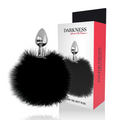 DARKNESS - BUTTPLUG ANAL EXTRA AVEC QUEUE NOIR 7 CM