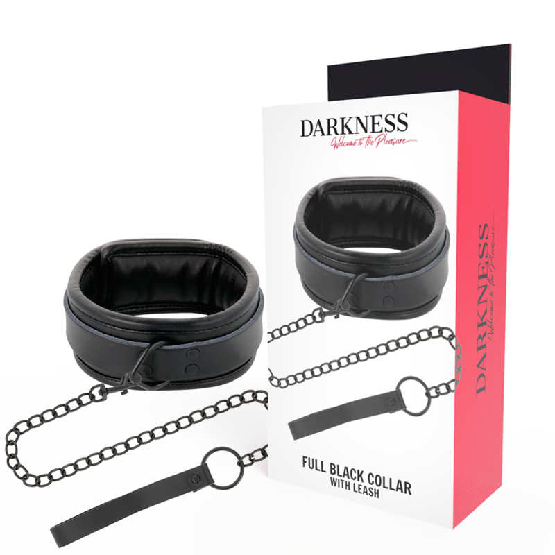 TÉNÈBRES - COLLIER NOIR AVEC CHAÎNE