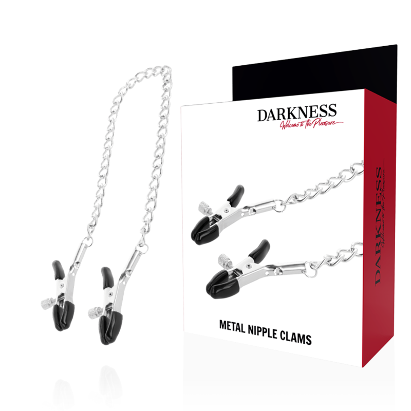 DARKNESS - PINCES À SEINS MÉTALLIQUES AJUSTABLES