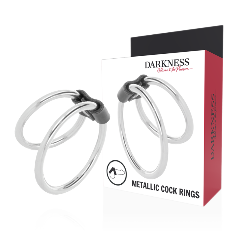 DARKNESS - ANNEAU PÉNIEN DOUBLE EN MÉTAL