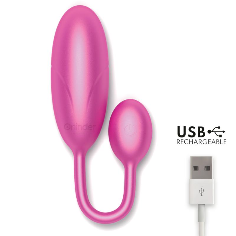 ONINDER - DENVER OEUF VIBRANT ROSE 7 X 2.7 CM - APPLICATION GRATUITE