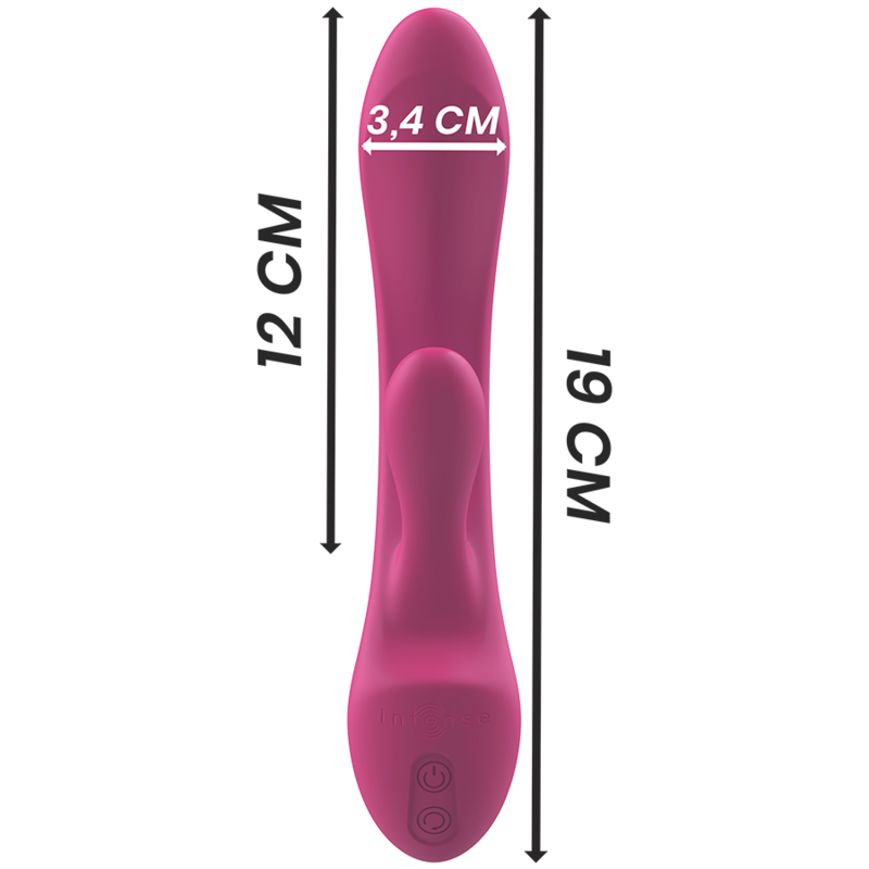 INTENSE - VIBREUR LAPIN LUIGI SILICONE LIQUIDE ROSE