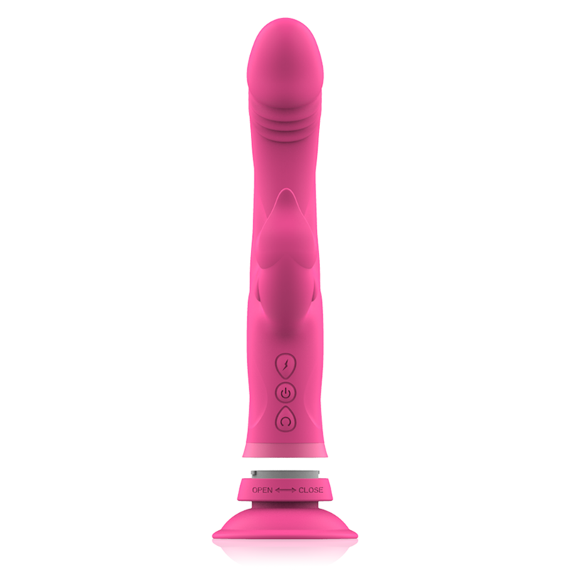 INTENSE - VIBREUR LAPIN JULIO SILICONE ROSE