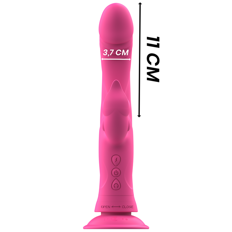INTENSE - VIBREUR LAPIN JULIO SILICONE ROSE