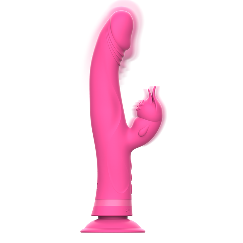 INTENSE - VIBREUR LAPIN JULIO SILICONE ROSE