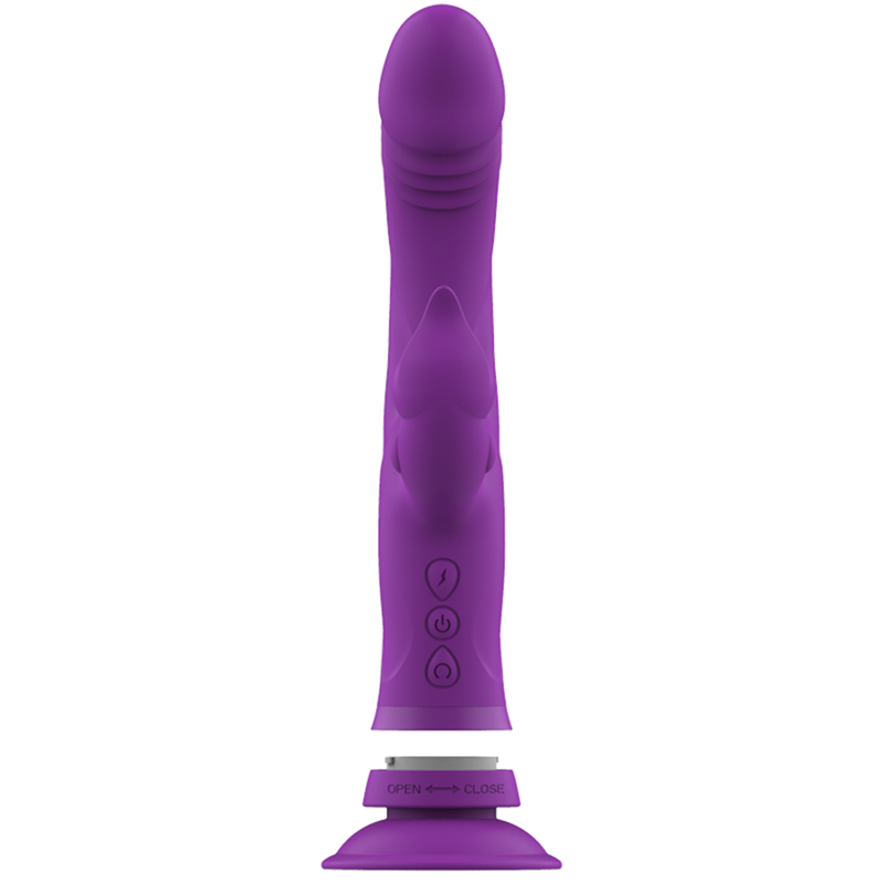 INTENSE - VIBRATEUR EN SILICONE CASANOVA RABBIT À TROIS MOTEURS VIOLET