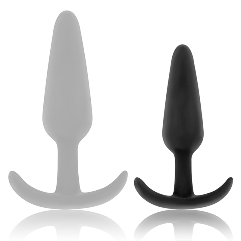 NOIR&ARGENT - HANSEL PLUG ANAL EN SILICONE AVEC PETITE POIGNÉE