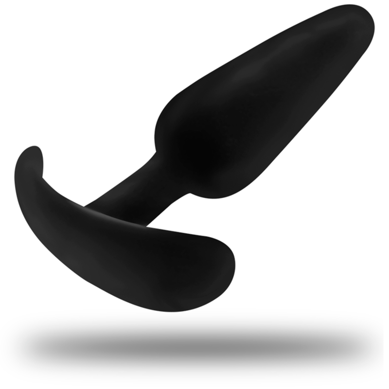 NOIR&ARGENT - PLUG ANAL KAEL EN SILICONE AVEC PRISE MOYENNE