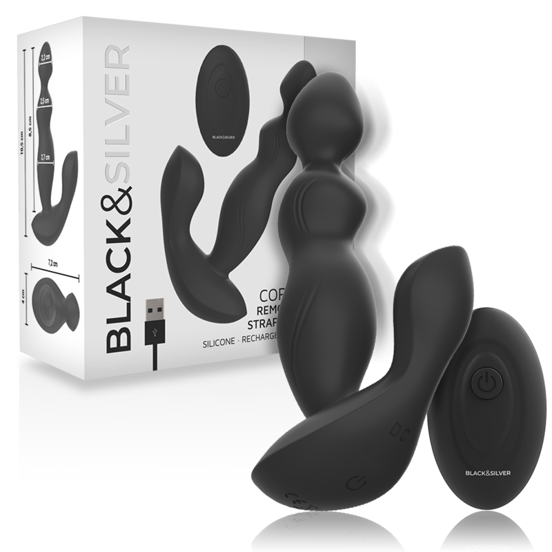 NOIR&ARGENT - CORA BUTT PLUG SILICONE TÉLÉCOMMANDE