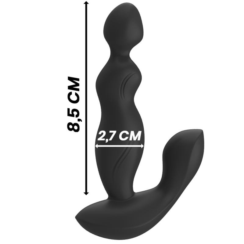 NOIR&ARGENT - CORA BUTT PLUG SILICONE TÉLÉCOMMANDE