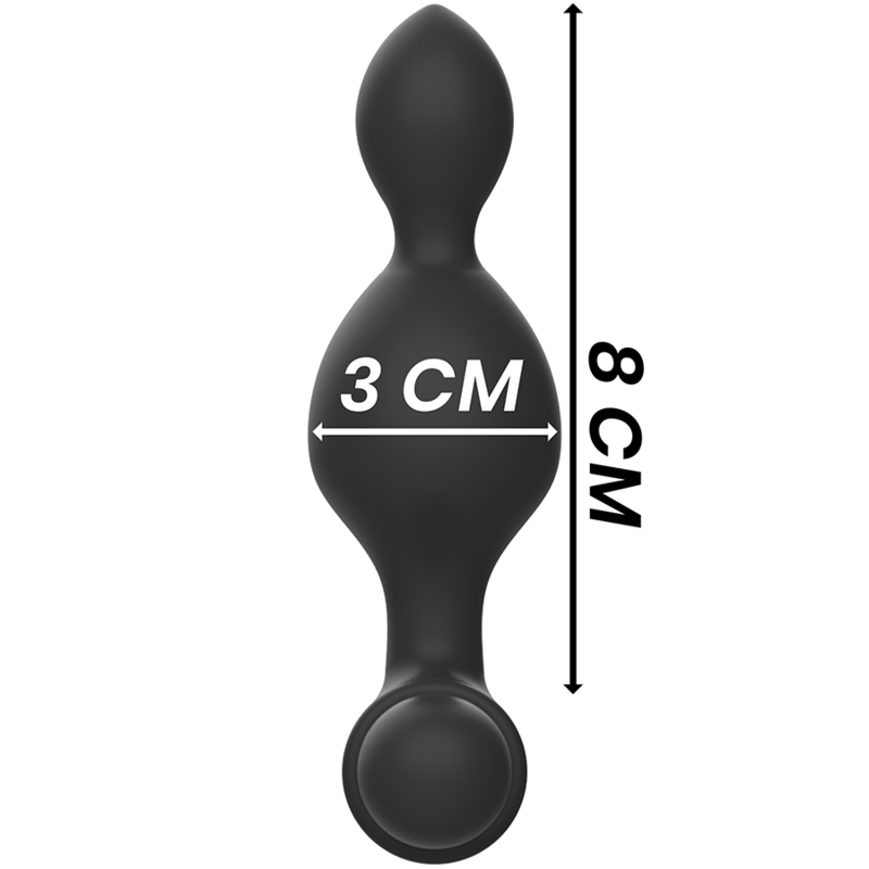 BLACK&SILVER - TUCKER PLUG ANAL EN SILICONE AVEC TÉLÉCOMMANDE