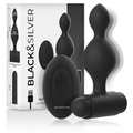 BLACK&SILVER - TUCKER PLUG ANAL EN SILICONE AVEC TÉLÉCOMMANDE