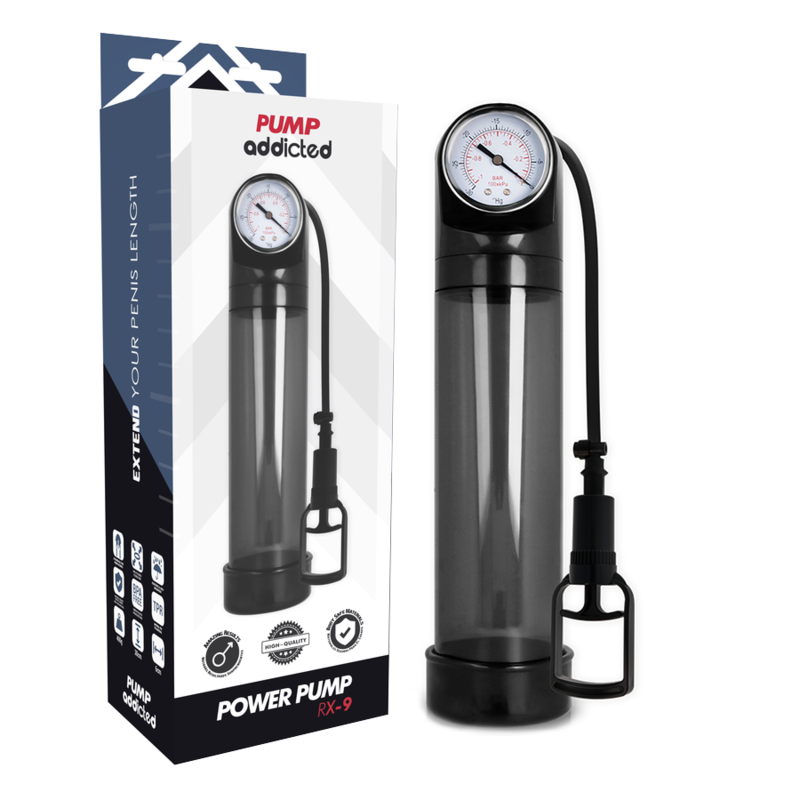 PUMP ADDICTED - POMPE À ÉRECTION RX9 TRANSPARENTE