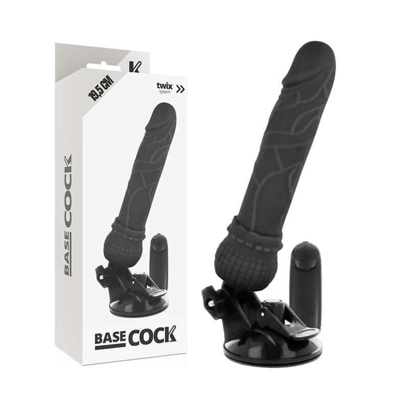 BASECOCK - VIBREUR RÉALISTE TÉLÉCOMMANDÉ NATUREL 19.5 CM -O- 4 CM
