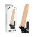 BASECOCK - VIBRATEUR RÉALISTE TÉLÉCOMMANDÉ NATUREL 21 CM -O- 4 CM