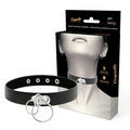 COQUETTE CHIC DESIRE - COLLIER DOUBLE ANNEAU EN CUIR VEGAN