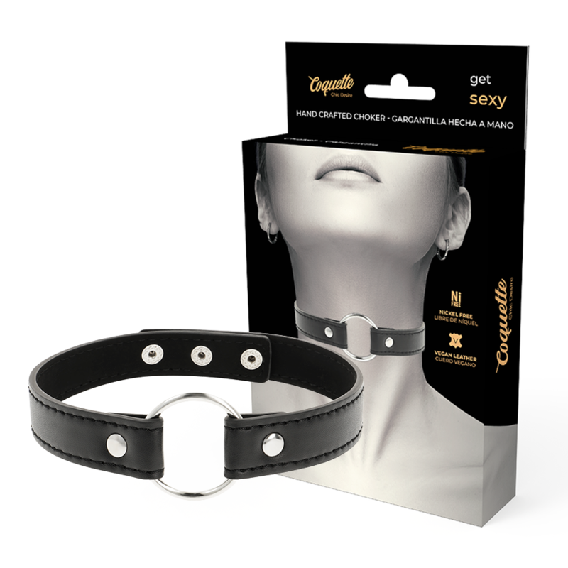COQUETTE CHIC DESIRE - COLLIER EN CUIR VÉGÉTALIEN ACCESSOIRE FEMME