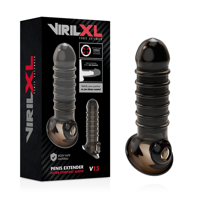 VIRILXL - ALLONGEUR DE PÉNIS ET GAINE V15 NOIR