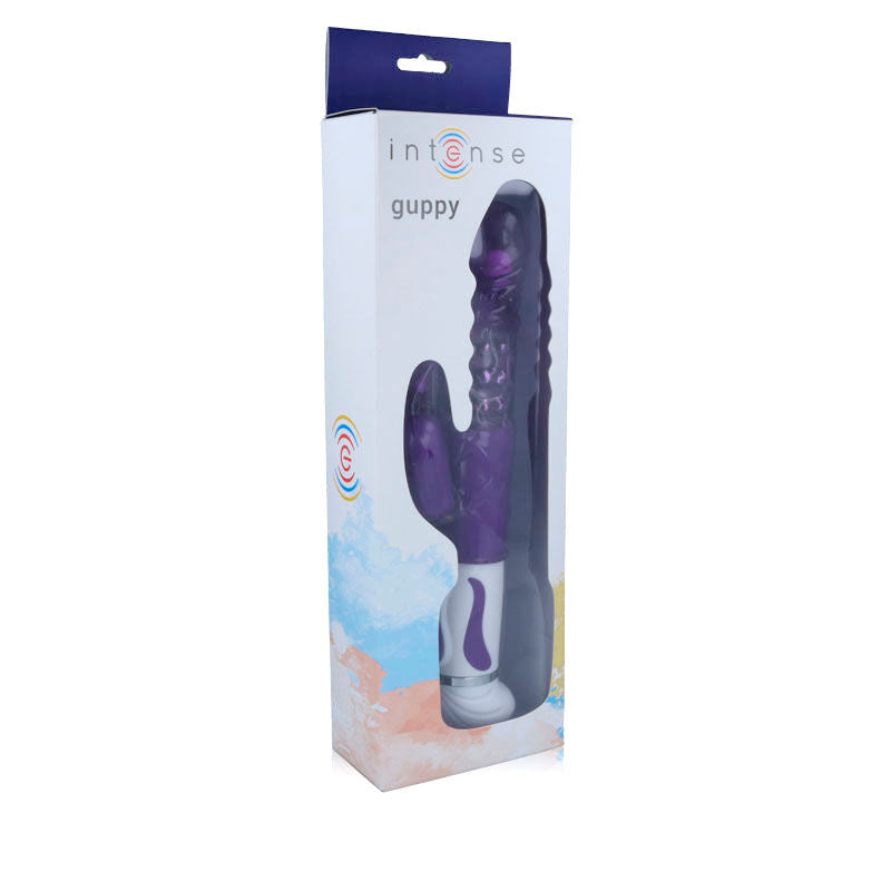 INTENSE - VIBRATEUR ROTATIF GUPPY-LILAS-ROUGE