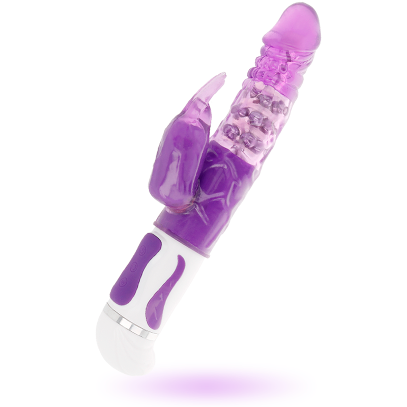 INTENSE - VIBRATEUR ROTATIF GUPPY-LILAS-ROUGE