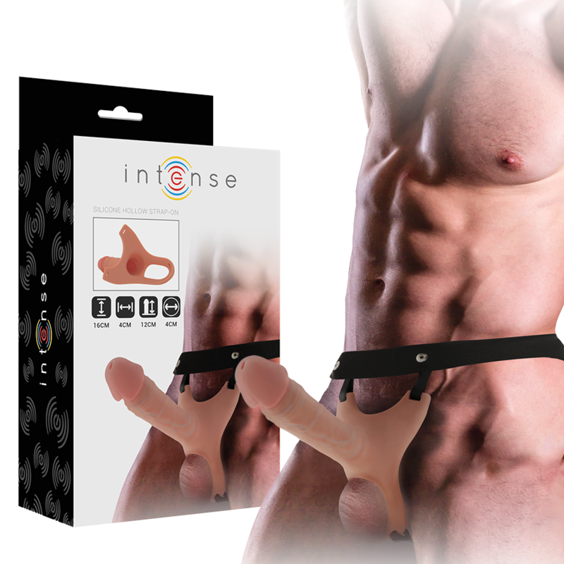 INTENSE - GODEMICHET EN SILICONE CREUX 16 X 3,5 CM