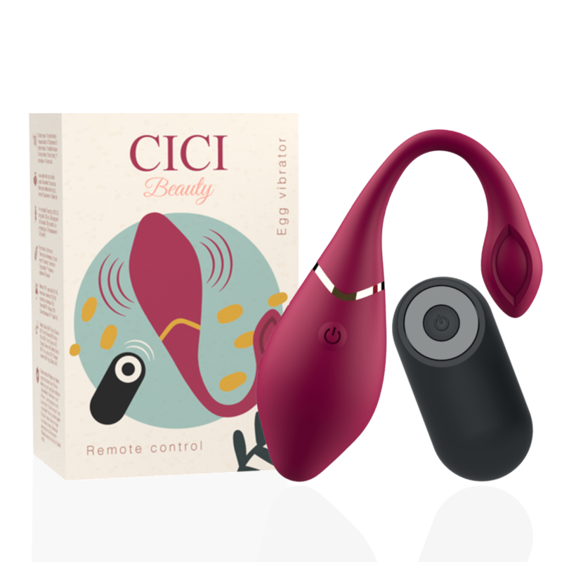 CICI BEAUTY - VIBRATEUR ŒUF EN SILICONE DE QUALITÉ SUPÉRIEURE AVEC TÉLÉCOMMANDE