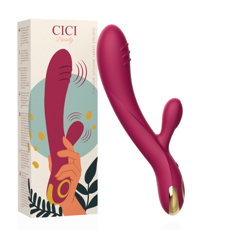 CICI BEAUTY - VIBREUR LAPIN EN SILICONE PREMIUM