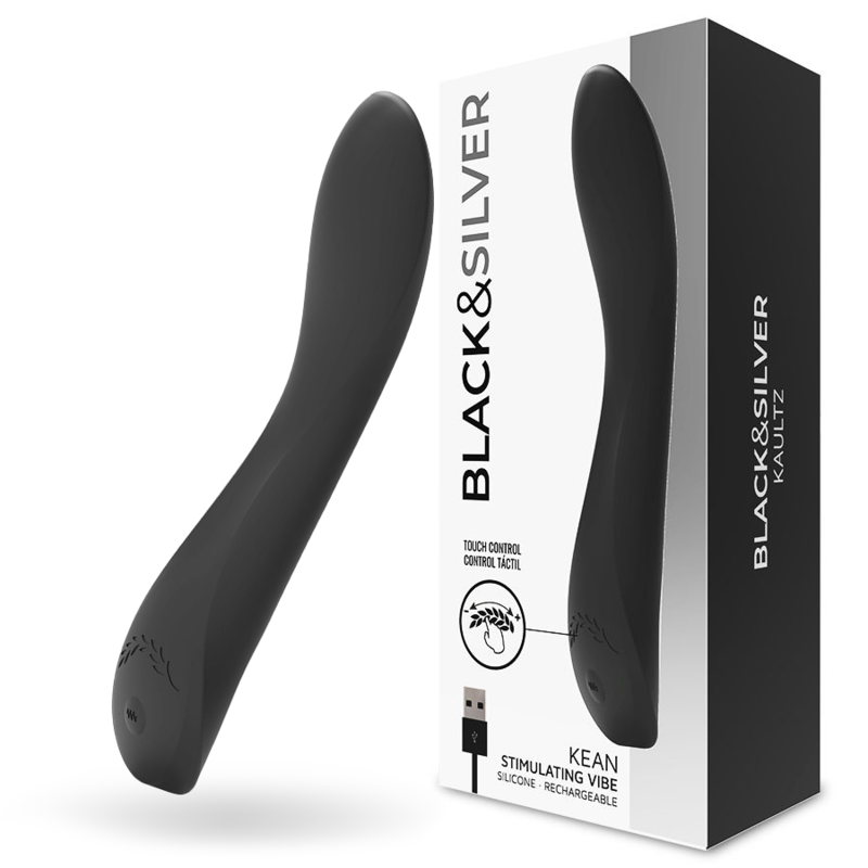 BLACK&SILVER - KEAN VIBRATEUR COMMANDE TACTILE