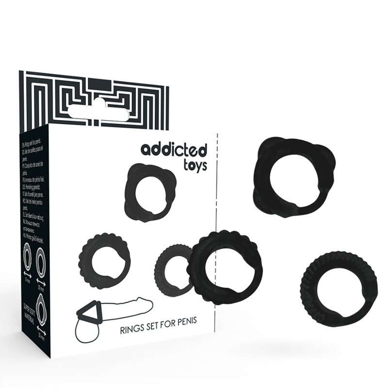 ADDICTED TOYS - C-RING-SET NOIR