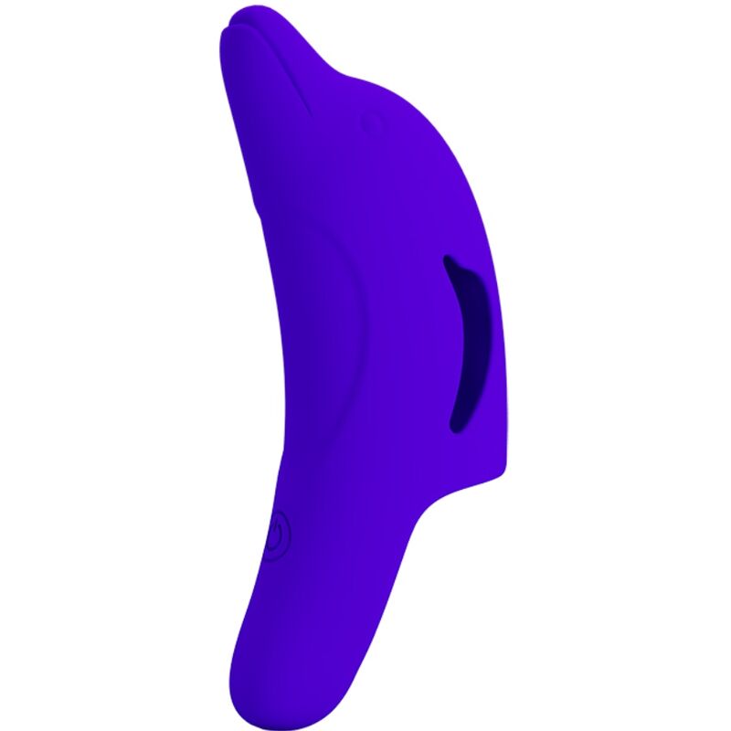 PRETTY LOVE - DELPHINI STIMULATEUR DE DOIGT PUISSANT BLEU FONCÉ