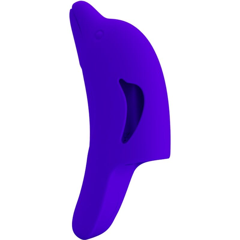 PRETTY LOVE - DELPHINI STIMULATEUR DE DOIGT PUISSANT BLEU FONCÉ