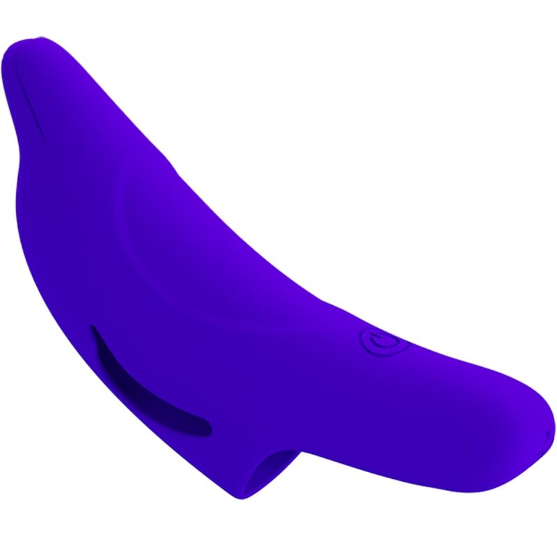 PRETTY LOVE - DELPHINI STIMULATEUR DE DOIGT PUISSANT BLEU FONCÉ