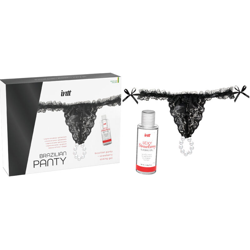 INTT RELEASES - CULOTTE BRÉSILIENNE NOIRE AVEC PERLES ET PAPIER DE VERRE 50 ML