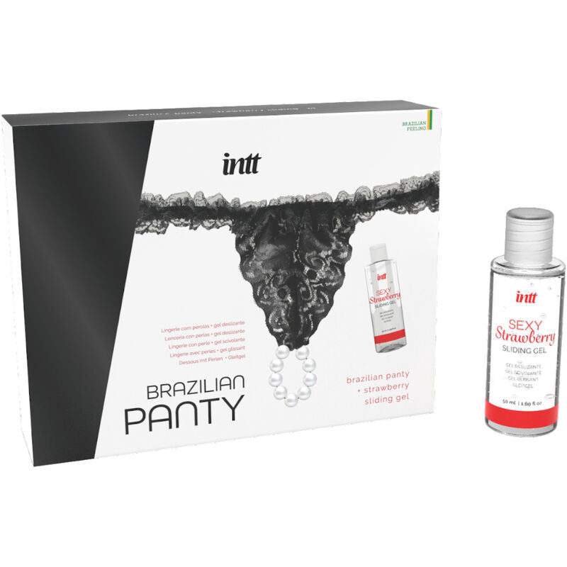 INTT RELEASES - CULOTTE BRÉSILIENNE NOIRE AVEC PERLES ET PAPIER DE VERRE 50 ML