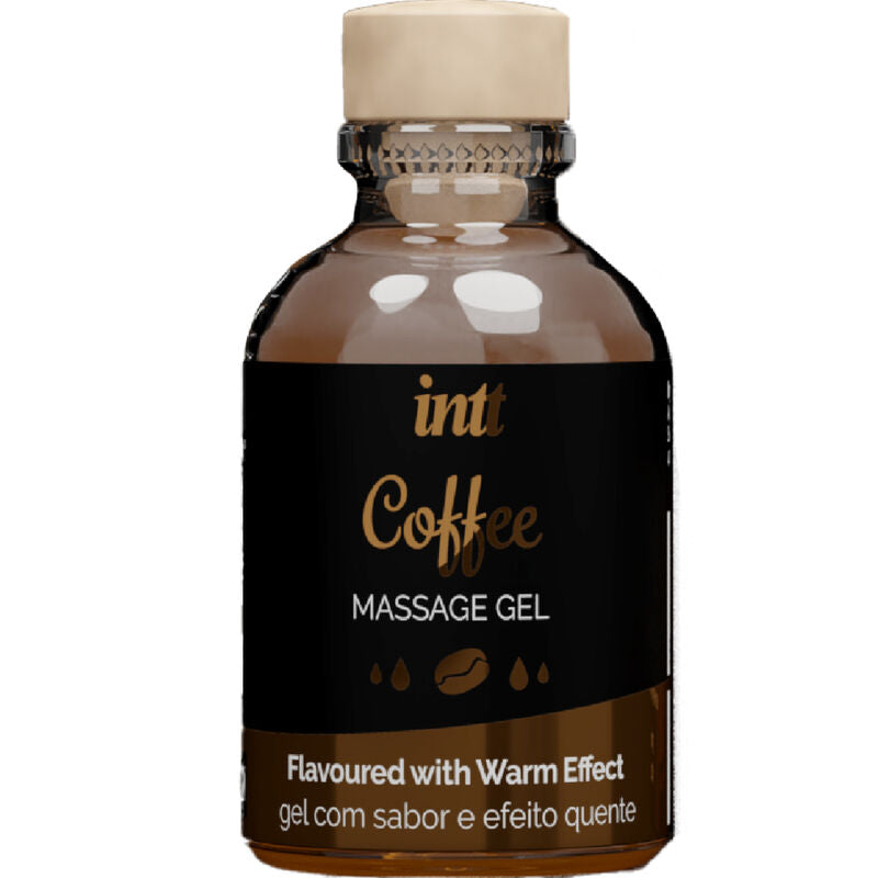 INTT MASSAGE & ORAL SEX - GEL DE MASSAGE SAVEUR CAFÉ ET EFFET CHAUD
