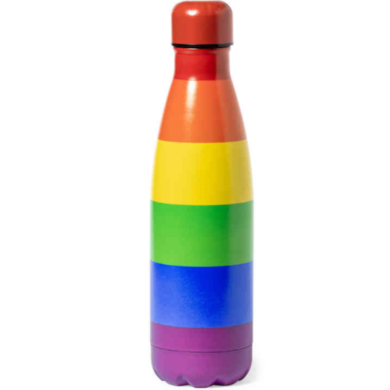 PRIDE - CHAUFFE-EAU MÉTALLIQUE AUX COULEURS DU DRAPEAU LGBT